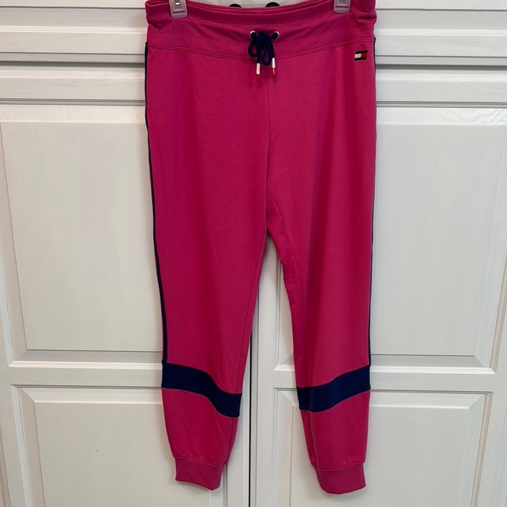 Tommy Hilfiger Pink and Blue Joggers. Size S.